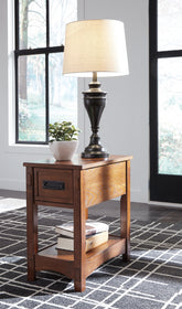 Tampa Furniture Outlet Lutz - Ashley Furniture - Breegin Chairside End Table - Chair Side End Table / Brown - T007-319